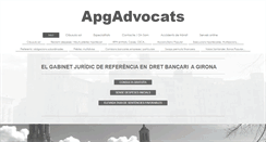 Desktop Screenshot of apgadvocats.com